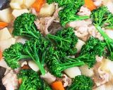 時短フライパンブロッコリー入り肉じゃが作り方11写真