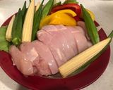 鶏胸肉と野菜を蒸すだけ！アジアン風味作り方3写真