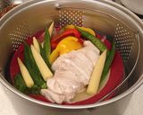 鶏胸肉と野菜を蒸すだけ！アジアン風味作り方8写真