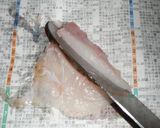 解説丁寧♪肝和えで頂く♪カワハギの刺身♪作り方10写真