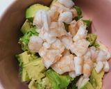 アボカドとえびのサラダ♪わさび風味作り方3写真