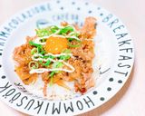 ピリ辛!!ガーリックぶた丼♡作り方5写真