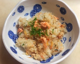 銀鮭と桜エビの炊込ご飯 大葉風味作り方11写真