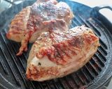 ダイエット＊グリルパンで鶏むね肉ステーキ作り方3写真