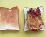 照焼きチキンと春キャベツのトーストサンド作り方5写真