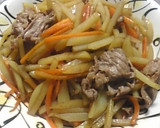 じゃがいもとにんじんのごま油炒め作り方3写真