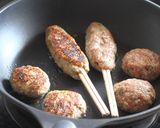大葉みそで作る梅シソつくねバーグ作り方4写真