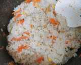 塩銀鮭と根菜の生姜炊き込みご飯作り方2写真