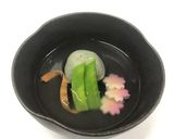 生麩レシピ　蓬そぼろ麸あんかけ作り方4写真