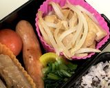 お弁当のおかず◎鳥もも肉炒め蒸し野菜添え作り方7写真