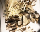 たっぷりキノコとベーコンの和風スパゲティ作り方1写真