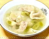 ドレッシングで！豚バラねぎのうま塩スープ作り方5写真