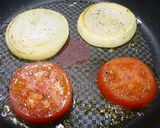 簡単！焼きトマトと新玉葱のサンドイッチ作り方4写真