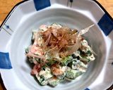 オクラ明太子マヨネーズ和え(^^)作り方3写真
