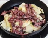 香ばしくタケノコとホタルイカでアヒージョ作り方3写真