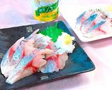 青じそドレッシングであっさり！アジの刺身作り方5写真