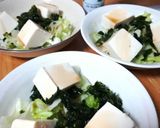 リケンのノンオイル 青じそ豆腐サラダ作り方2写真