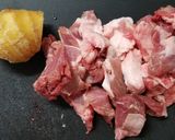 豚切り落とし(切り出し)のさっぱり煮作り方3写真