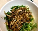 青じそ香る水菜と舞茸のサラダパスタ作り方7写真