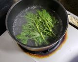 タケノコと春菊の味噌煮込み焼き作り方2写真