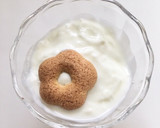 そばぼうろde簡単☘️ケーキ風ヨーグルト作り方1写真