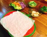 簡単♡カラフル野菜と海老の生春巻き♡作り方1写真