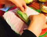 簡単♡カラフル野菜と海老の生春巻き♡作り方5写真