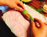 簡単♡カラフル野菜と海老の生春巻き♡作り方7写真