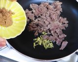 レタスとコリコリ牛すじ肉のオイスター炒め作り方4写真
