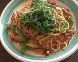 サバ缶とサルサソースのパスタ♪簡単作り方5写真