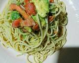 サーモンとアボガドの和風パスタ作り方3写真