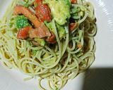 サーモンとアボガドの和風パスタ作り方3写真