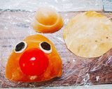ロールパンでごんたくん♪可愛い(^3^)作り方4写真