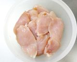 柔らか鶏むね肉の天ぷら。大葉★とり天作り方4写真