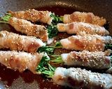 豆苗の豚バラ巻き作り方4写真