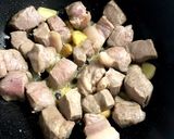 大豆と豚肉の生姜煮作り方2写真