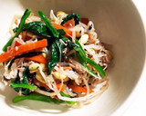 豆もやしとほうれん草のお浸し作り方5写真