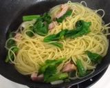 新野菜「あすっこ」とベーコンでパスタ作り方5写真
