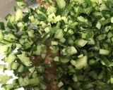 胡瓜と梅納豆の冷奴作り方2写真