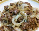 牛レバーのしょうゆ麹炒め。作り方8写真