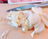 白だしで簡単!たけのこと鶏肉の玉子とじ作り方2写真