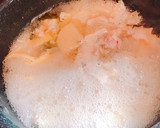 白だしで簡単！たけのこと鶏肉の玉子とじ作り方4写真