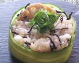 ひじき蓮根と玄米ご飯のサラダ風作り方2写真