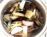 鱈と残り野菜のスープ中華風作り方2写真
