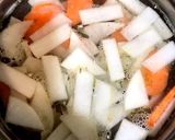 サバ缶まるごと！栄養◎食べる味噌汁作り方1写真