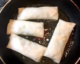 海老と大葉とチーズの春巻き作り方5写真
