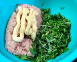 ひき肉と葉物野菜の超簡単ハンバーグ作り方2写真