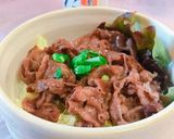 簡単！甘辛焼肉丼（白だしも）作り方9写真