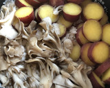 さつまいもと舞茸の炊き込みご飯作り方3写真