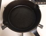 スキレットで簡単ふわふわ山芋鉄板焼き作り方1写真